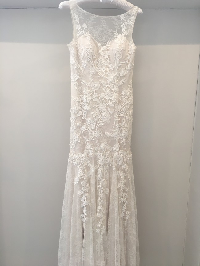 Justin Alexander Dress - Nude Lace Design - UK 14 - 16