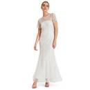 Sequin Embroidered Wedding Dress