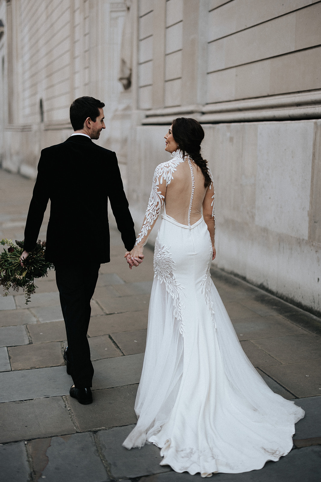 Stunning embroided wedding dress