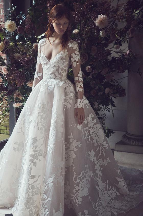 Monique Lhuillier wedding gown