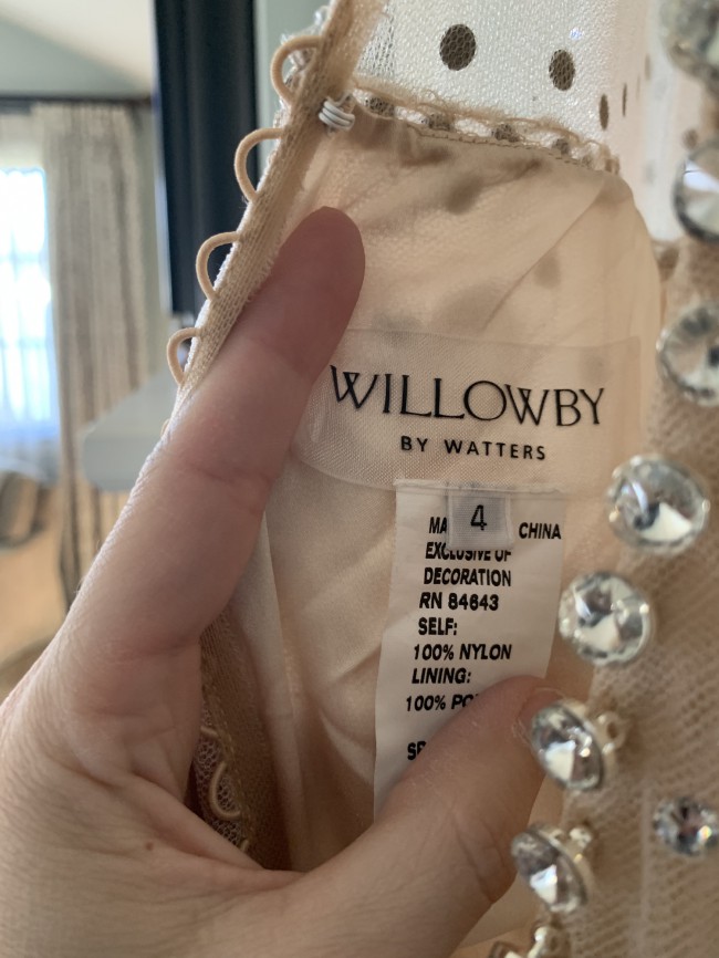 Lunella by Willowby by Watters - UK 8 - Gorgeous beaded gown