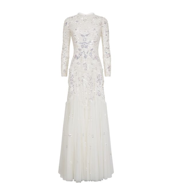 Tiered brial gown
