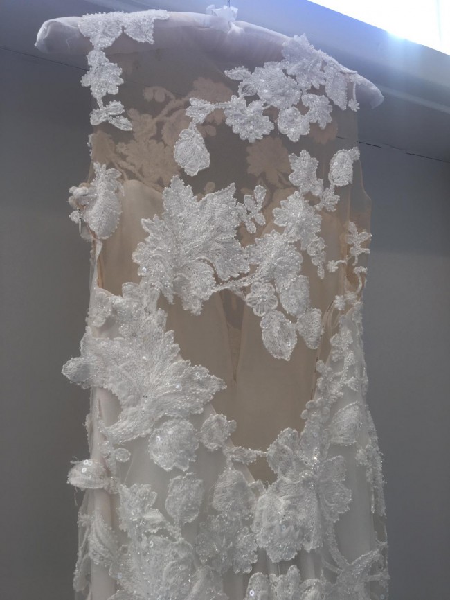Pronovias 2018 RAEN Wedding Gown UK 10 - Illusion Lace & Skintone Tulle