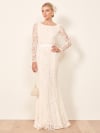 Wedding dress ribbon tie back