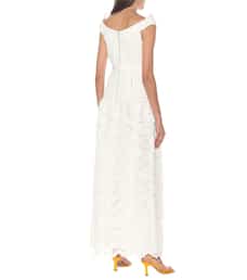 Belted lace look dress