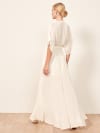 Wrap wedding dress