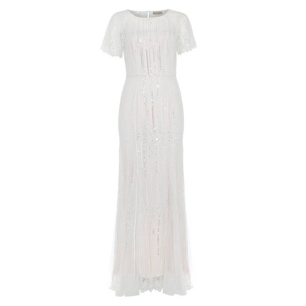 Sequin Embroidered Wedding Dress