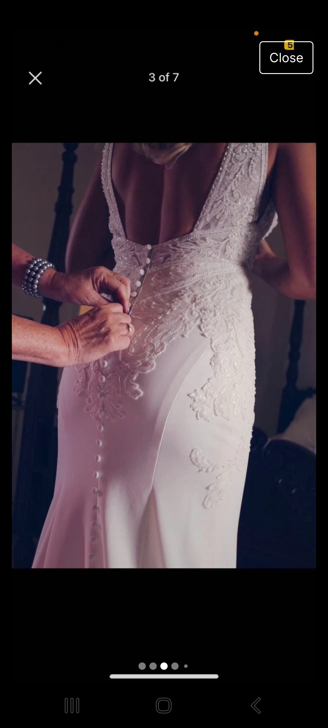 Stunning wedding dress size 10