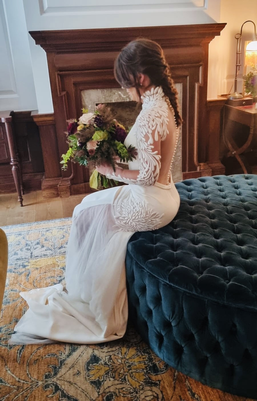 Stunning embroided wedding dress