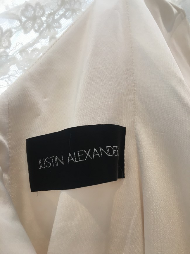 Justin Alexander Dress - Nude Lace Design - UK 14 - 16