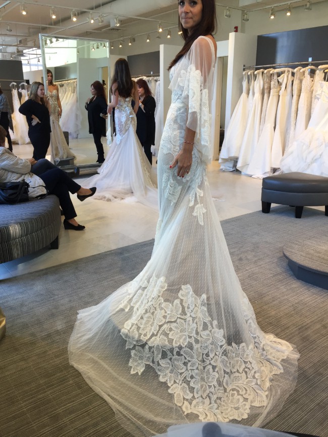 Inbal Dror - Feminine Lace Illusion Dress UK 4/6