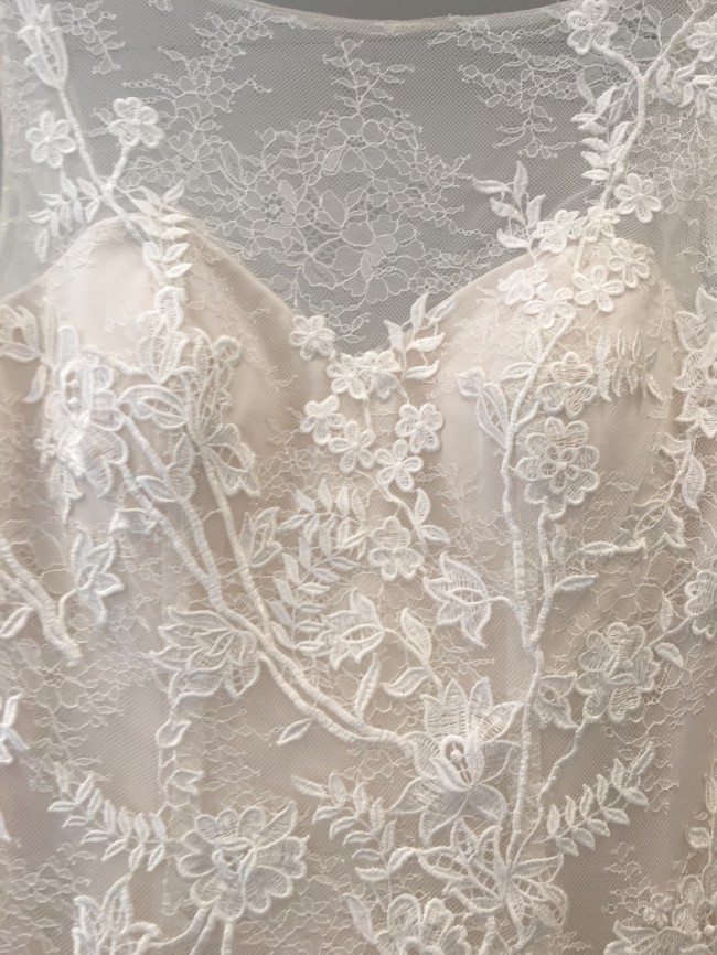 Justin Alexander Dress - Nude Lace Design - UK 14 - 16