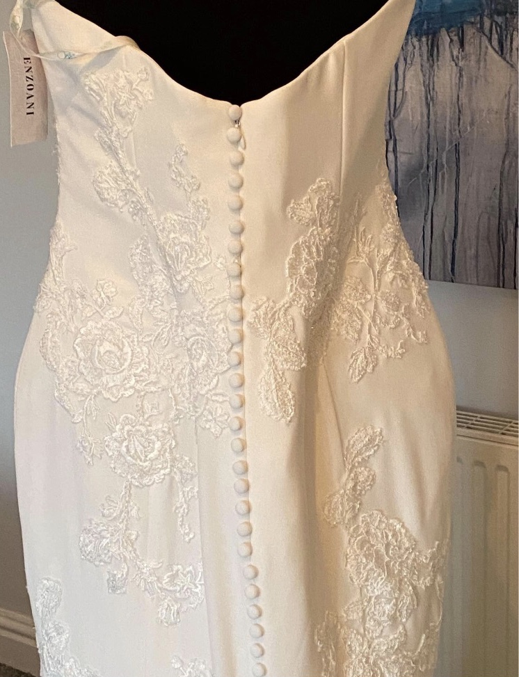 Enzoani blue Laura ivory dress