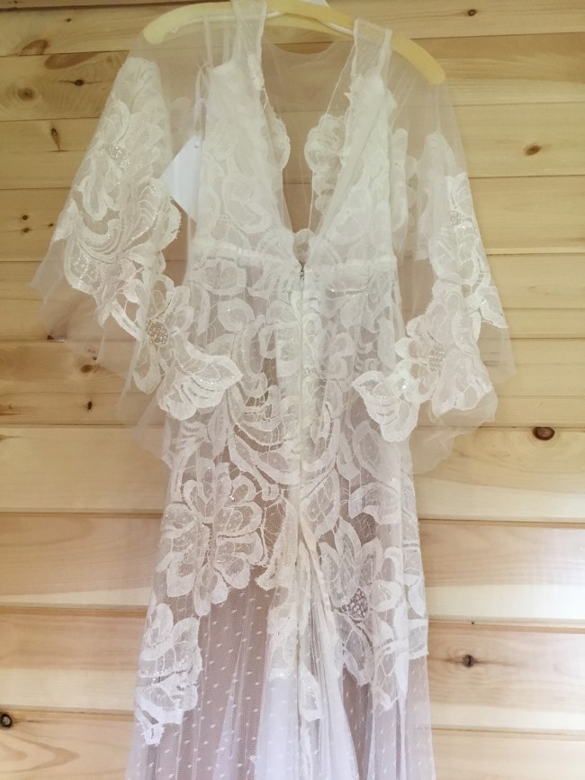 Inbal Dror - Feminine Lace Illusion Dress UK 4/6