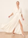 Wrap wedding dress