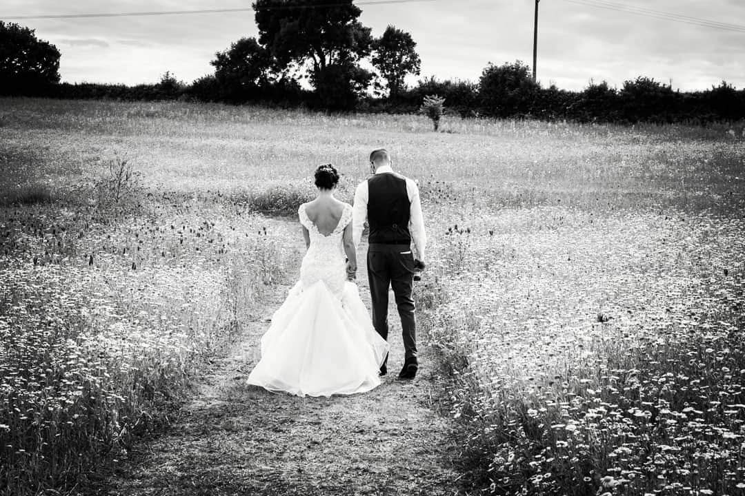 Blush Fishtail Wedding Dress