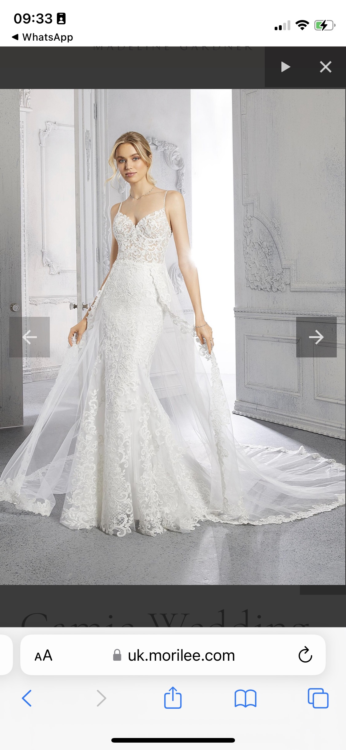 Beautiful jewelled fit and flare with over skirt